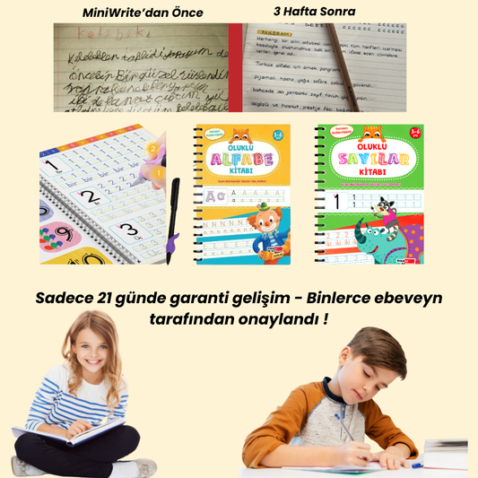 Harfleri ve Sayıları Yazmayı Öğreten Kitap Seti