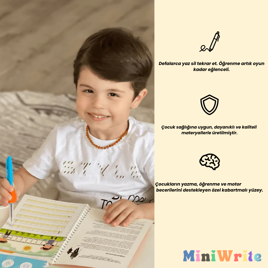 Harfleri ve Sayıları Yazmayı Öğreten Kitap Seti