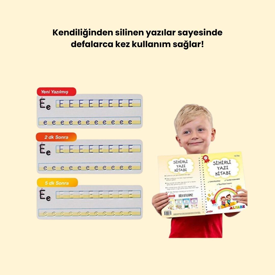 Harfleri ve Sayıları Yazmayı Öğreten Kitap Seti